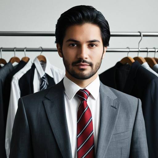 Stylish Man in Formal Suit Display