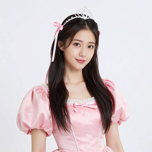 Snow Queen in Pink Dress