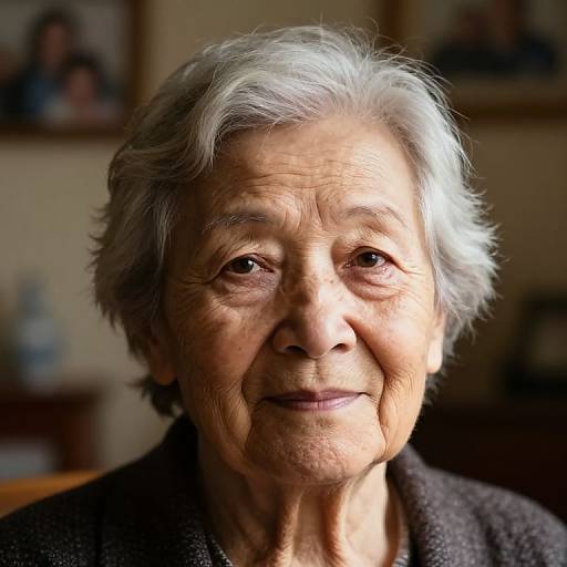 Elderly Portrait Showing Wisdom and Grace