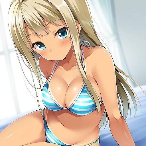 Illustration of Alessandra susu, tokyo 7th sisters in the style of Takepoison