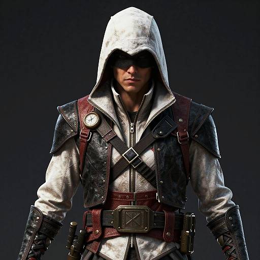 Vintage Sci-Fi Assassin Portrait