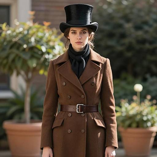 Victorian-Inspired Portrait of a Young Woman