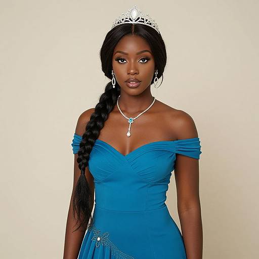 Realistic Portrait of Jasmine-inspired Dress