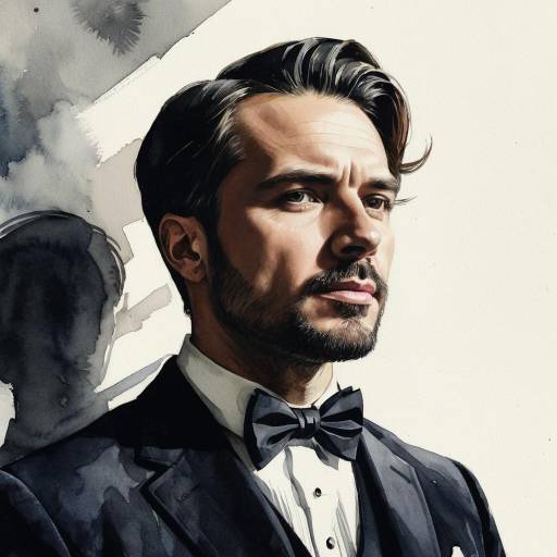 Expressive Portrait of Man in Formal Attire