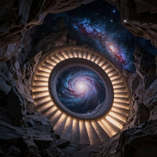 Luminous Staircase to Cosmic Vortex