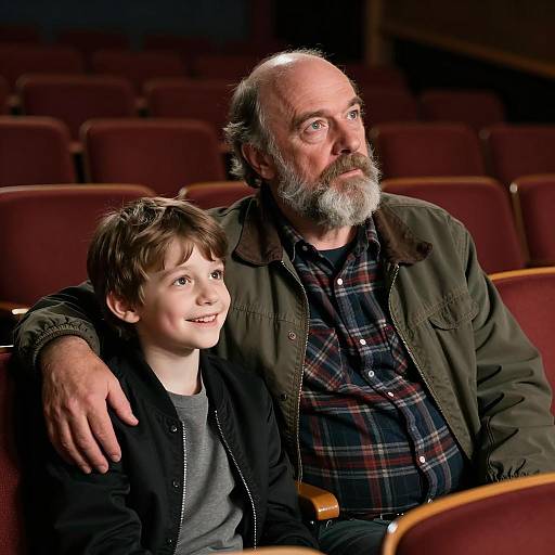 Heartwarming Moment in a Dim Theater