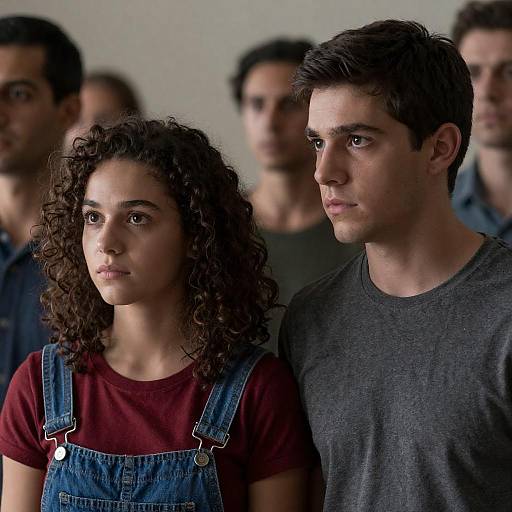 Intense Gaze in a Crowded Room