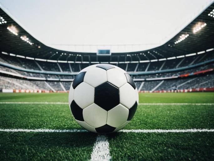 Stadium Soccer Ball Wallpaper Design