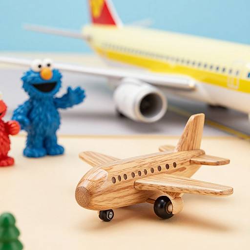 Wooden Sesame Street Airplane Playset