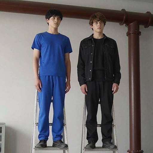 Realistic Boys in Industrial Horror Scene