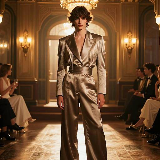 Golden-Hour Art Deco Menswear Editorial
