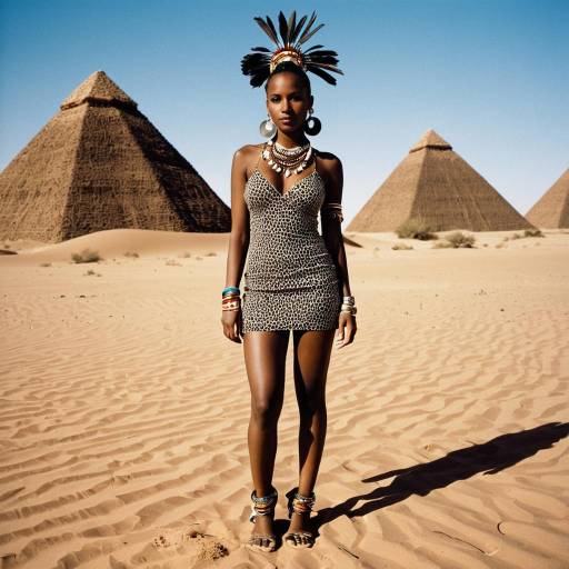 Unique AfricaBurn Outfit in the Desert