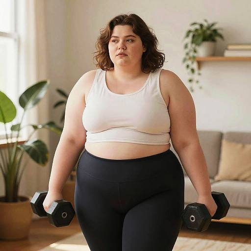 Curvy Figure in Cozy Artistic Setting