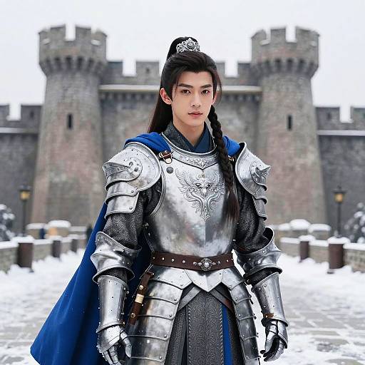 Warrior Braid in Snowy Fortress