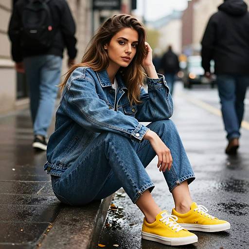 Edgy Street Style in Urban Setting