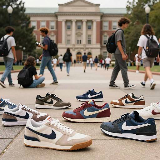 90s Sneakers on University Campus