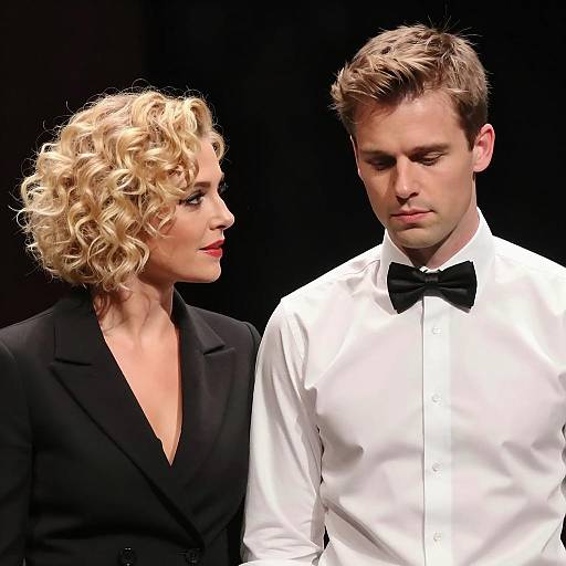 Dramatic Portrait of Two People