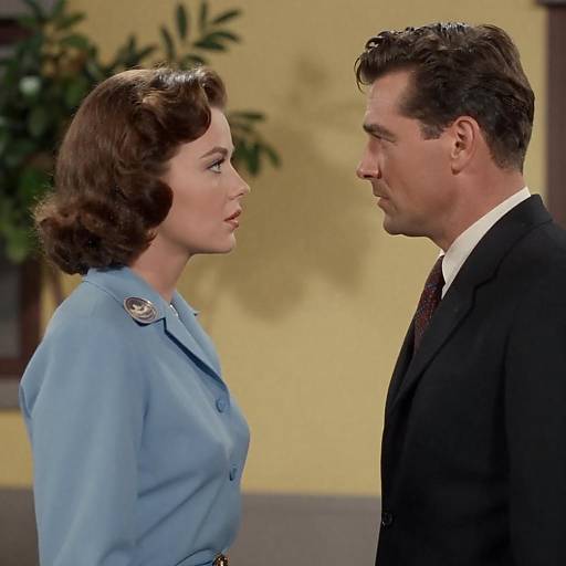 1950s Movie Still: Romance in Focus