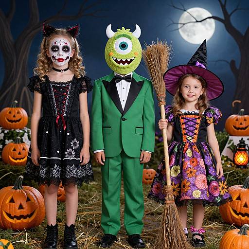Festive Halloween Kids Costume Photoshoot