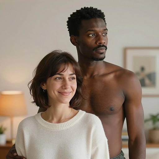 Couple in Bright Indoor Setting