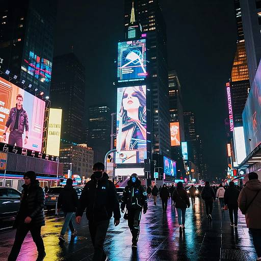 Cyberpunk Neon Night in NYC