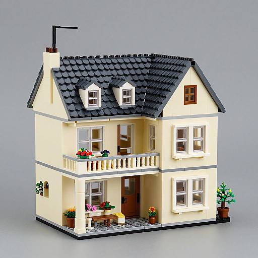 Detailed Tudor House Model Kit