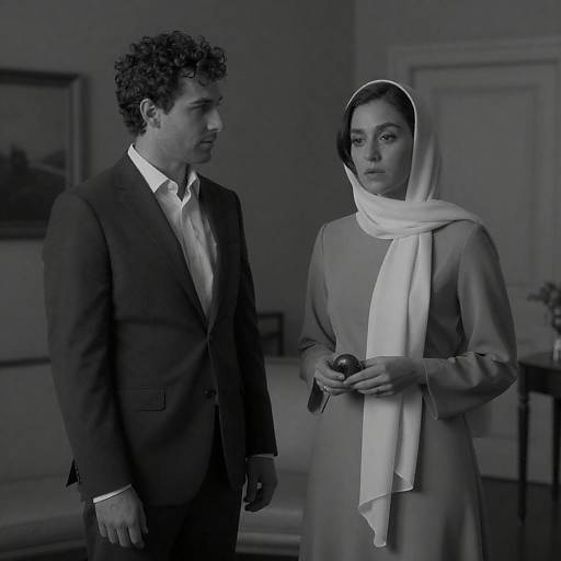 Elegant Black and White Portrait in Dim Light