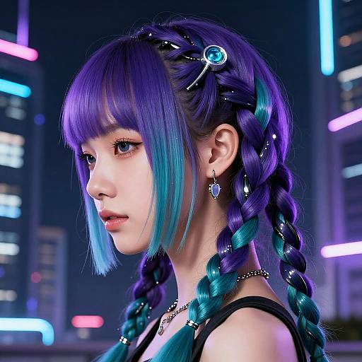 Futuristic Vibrant Female Hairstyles