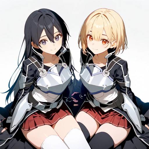 Epic Kirito Cosplay with Two Girls