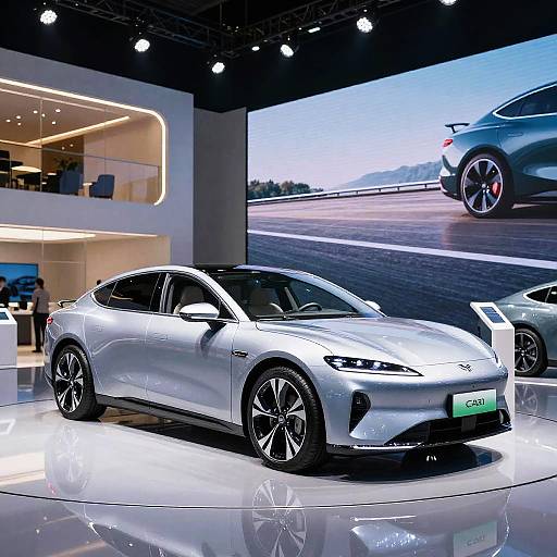 Futuristic Carx in High-Tech Showroom