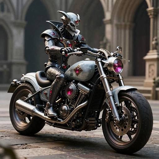 Neo-Baroque Vampiric Cathedral Chopper Bike