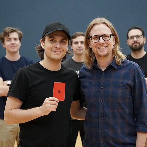 Casual Indoor Group Portrait with Smiles