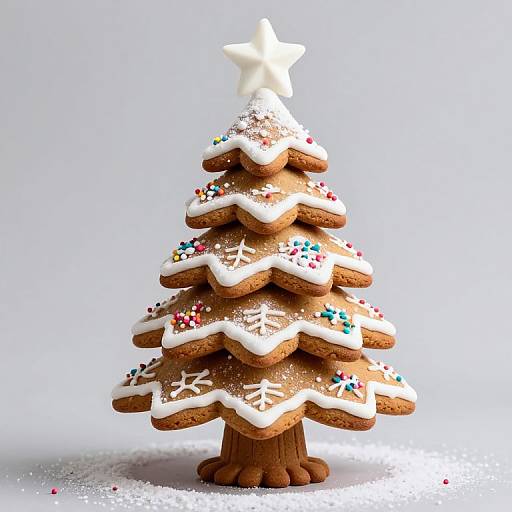 Whimsical Gingerbread Christmas Tree