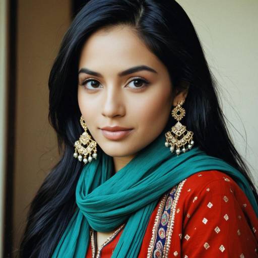 Elegant Punjabi Attire with Accessories