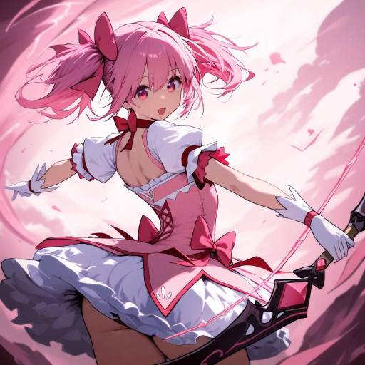 Magical Girl Kaname Madoka in Pink Theme