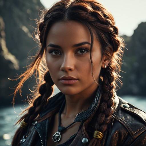 Portrait of Brown Female Pirate