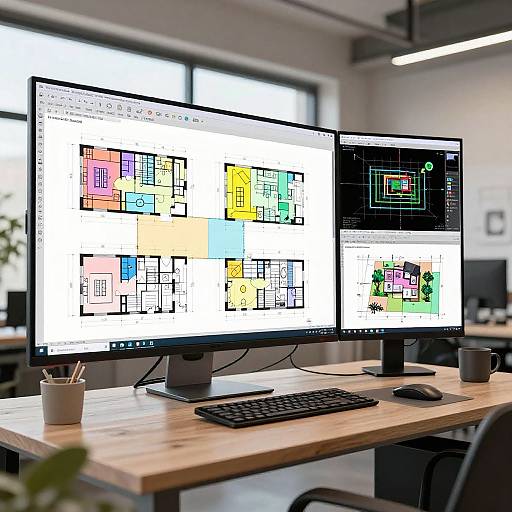 Architectural Studio Floor Plan Visualization