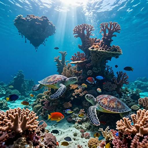 Surreal Underwater Dreamscape in Vivid Detail