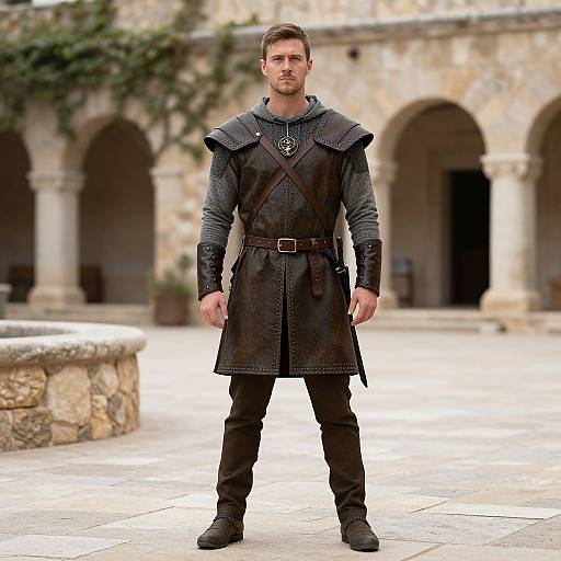 Medieval Huntsman Costume Portrait