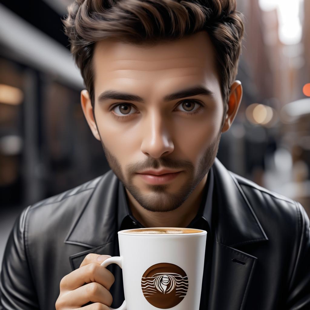 Personification of Coffee in Photorealism