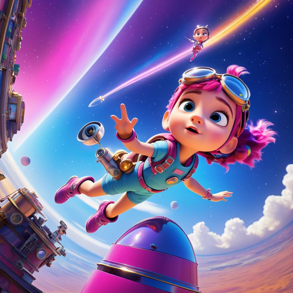 Fearless Girl Launching Into Space