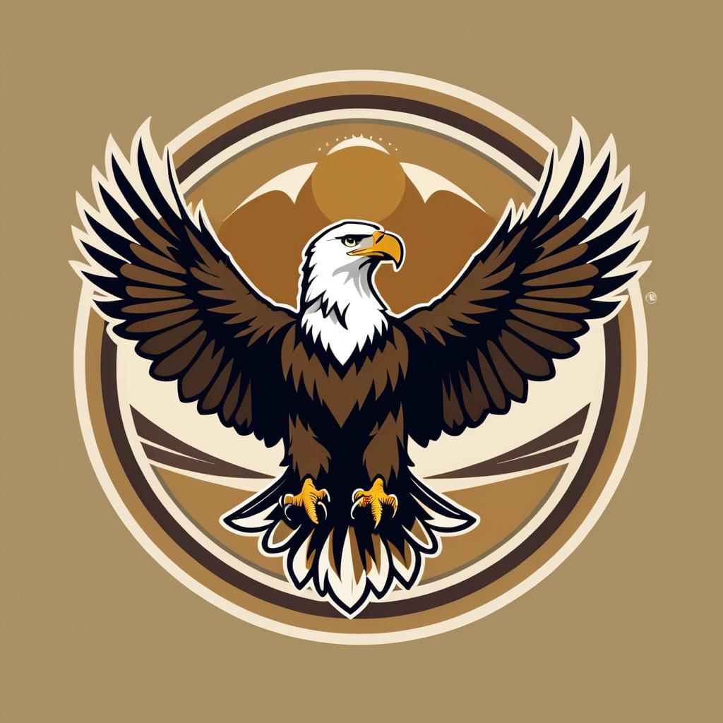 Majestic Bald Eagle Logo Design