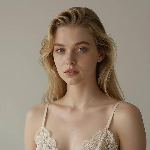 Elegant Photorealistic Portrait of Young Woman