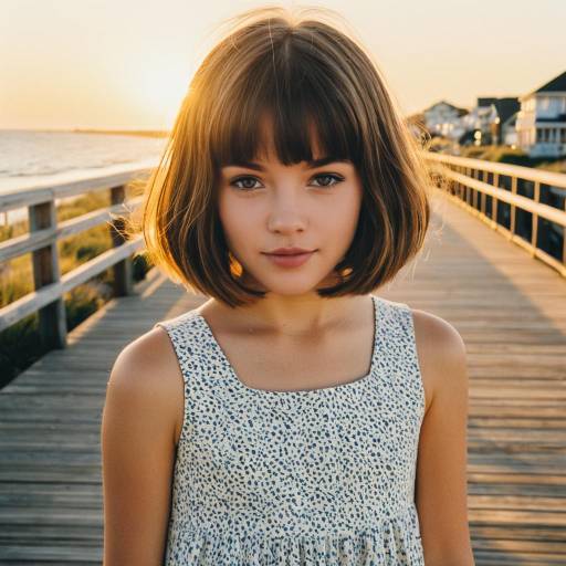 Stylish Summer Bob on a Coastal Walk