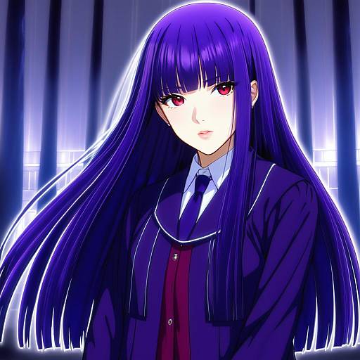 Illustration of Asagami fujino, kara no kyoukai in the style of Hikage eiji