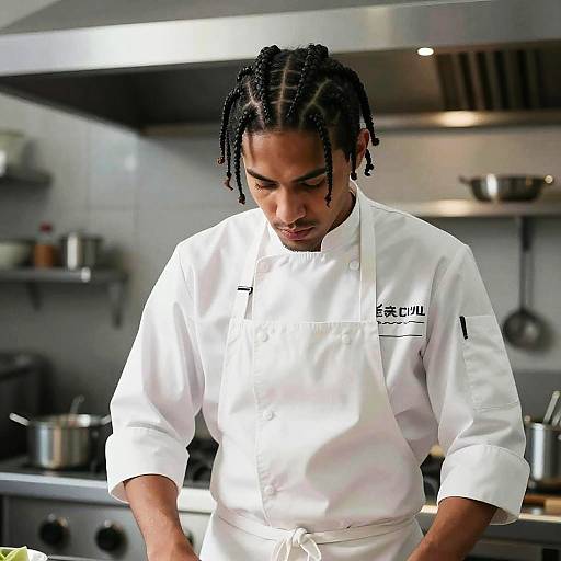 Male Chef with Cornrows Fashion