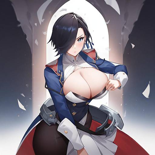 Illustration of Ark royal (azur lane), azur lane in the style of Gins