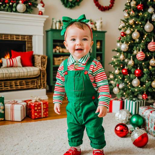 Toddler Boy in Festive Christmas Outfit