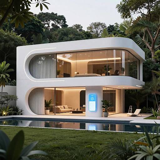 Futuristic AI Home Design Concept