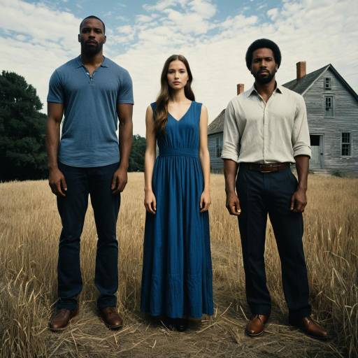 Three Diverse Adults Standing in Rural Field